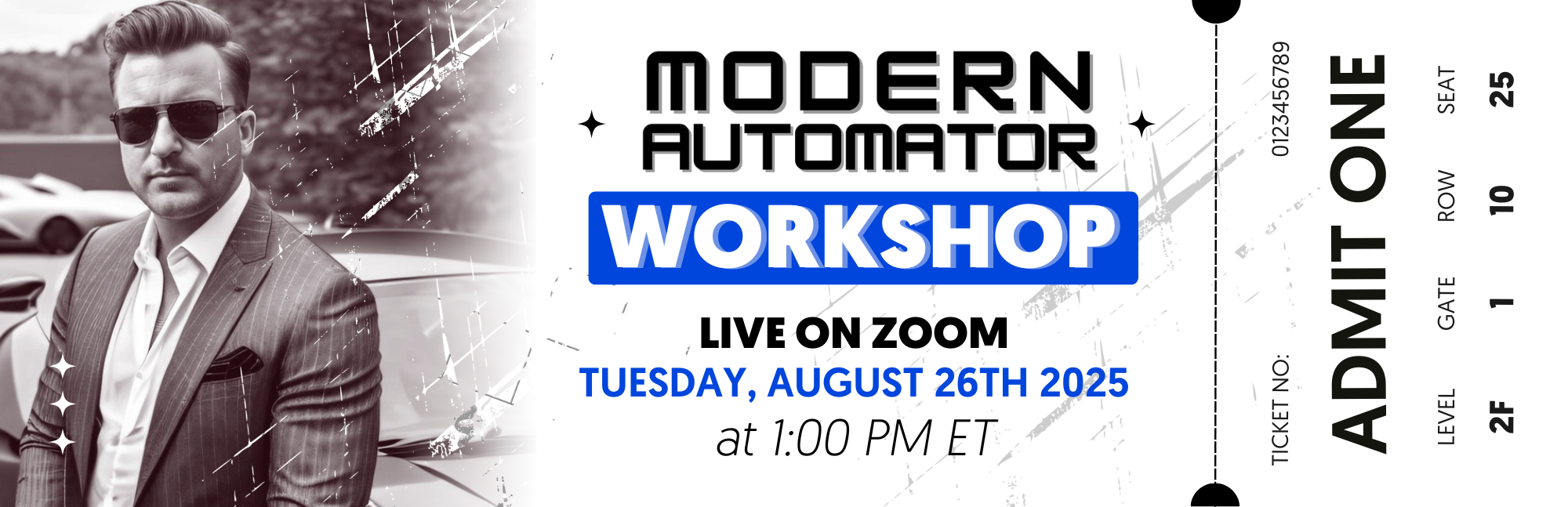 Modern Automator Workshop Ticket